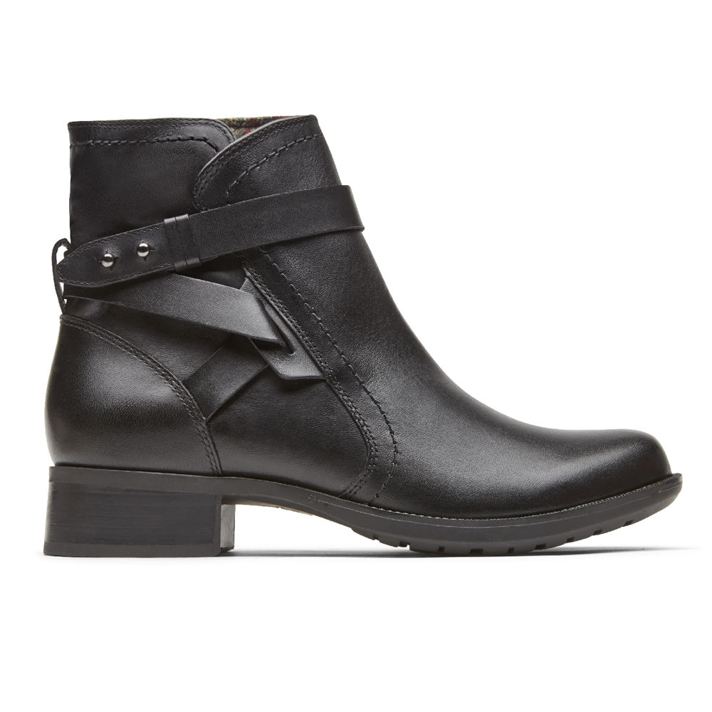 Botas Rockport Mulher Pretas - Copley Waterproof Strap - 28309KPVC